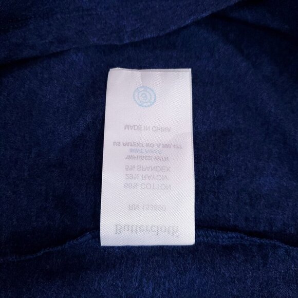 Buttercloth Mens Size 3XL Regular Fit Icy Cotton Navy Blue Crewneck T-Shirt Tee - Picture 8 of 10